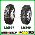 Pneu Longmarch Doubleroad Dot Truck 9.00R20 10.00R20 11.00R20 Pneu Chinês de Borracha Radial Pesada para Caminhão